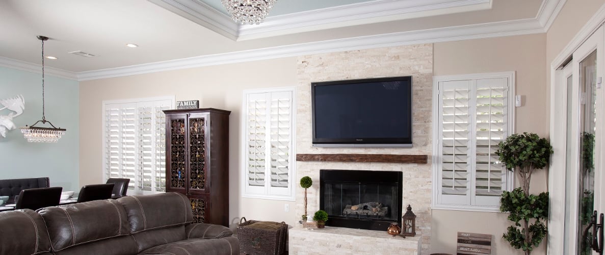 Window treatments in a family room